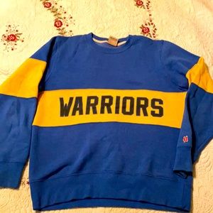 Homage Golden State Warriors Medium crew sweater. Blue and yellow